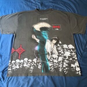 Civilregime x Death Note Black Short-Sleeve Graphic Anime Print Tee